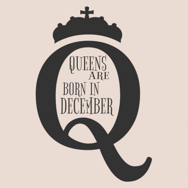 Vintage queen sembolü. Motivasyon teklif