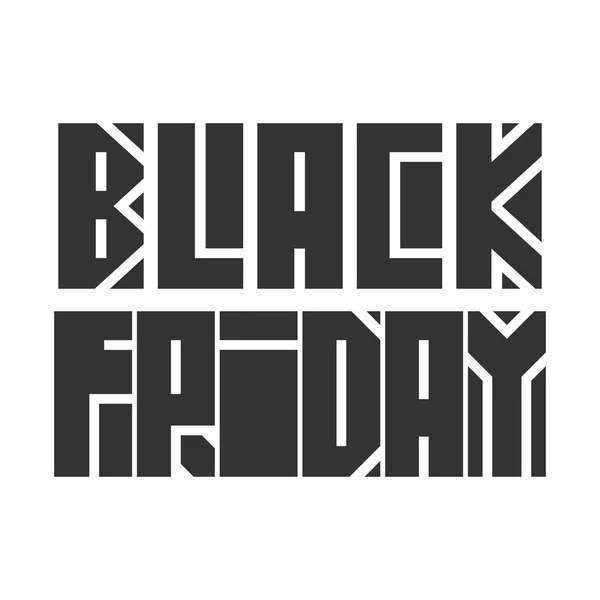 Black Friday lettering — Stock Vector