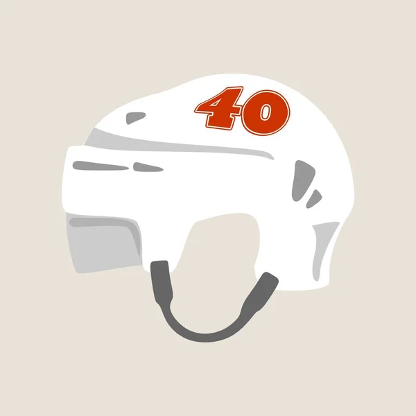 Hokejová helma — Stockový vektor