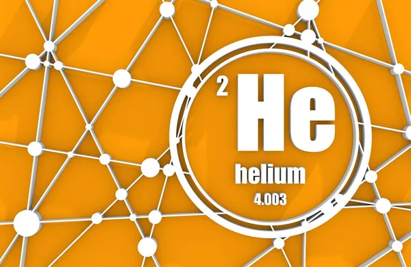 Chemisches Element Hellium. — Stockfoto