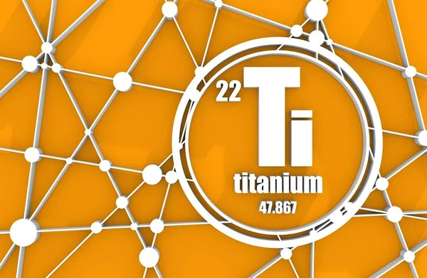 Titanium chemical element. — Stock Photo, Image