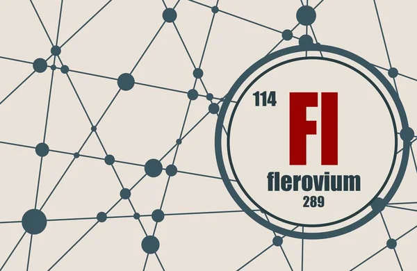 Flerovium chemical element. — Stock Vector