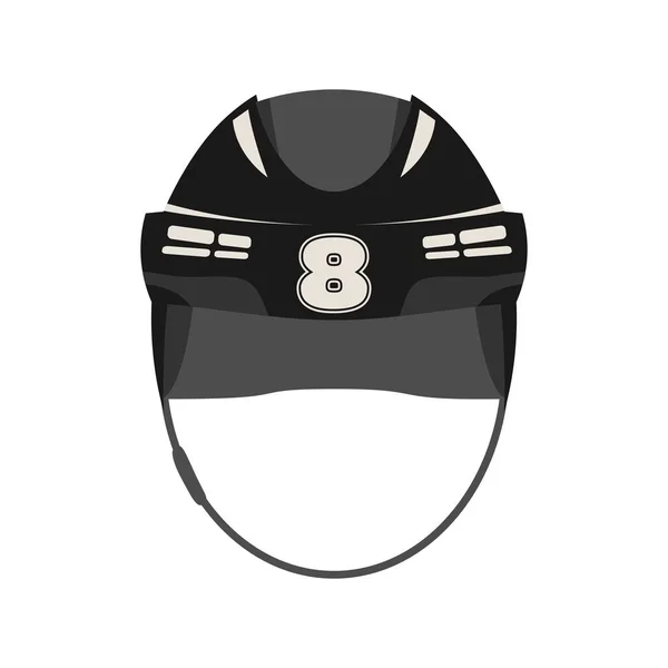 Casque de hockey sur glace — Image vectorielle