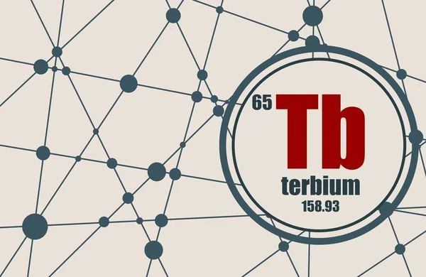 Terbium grundämne. — Stock vektor