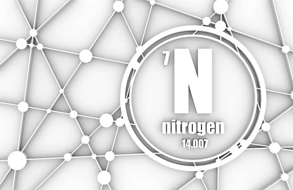 Elemento químico nitrogenado. — Foto de Stock