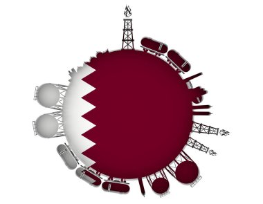 Doğal gaz endüstrisi tasarım konsepti.