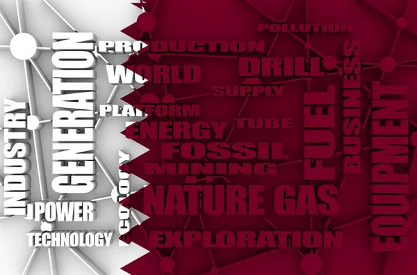 Nature gas industry relative words — Stock Photo, Image