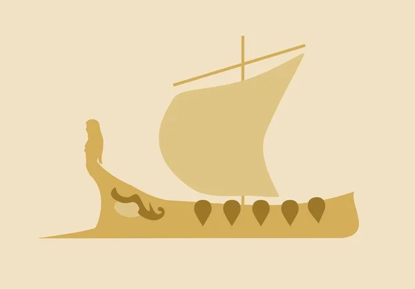 Αρχαίων ελληνικών πλοίων — Διανυσματικό Αρχείο