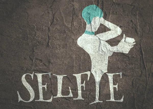 Alarak Selfie kavramı — Stok fotoğraf
