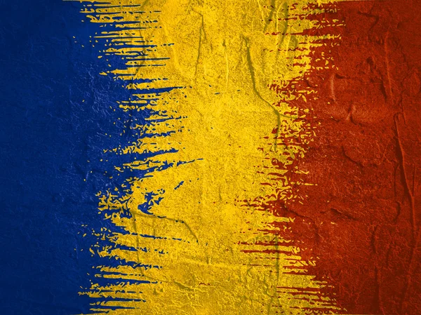 Rumania bandera concepto de diseño — Foto de Stock