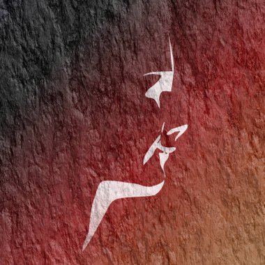 Tek renkli kadın portresi