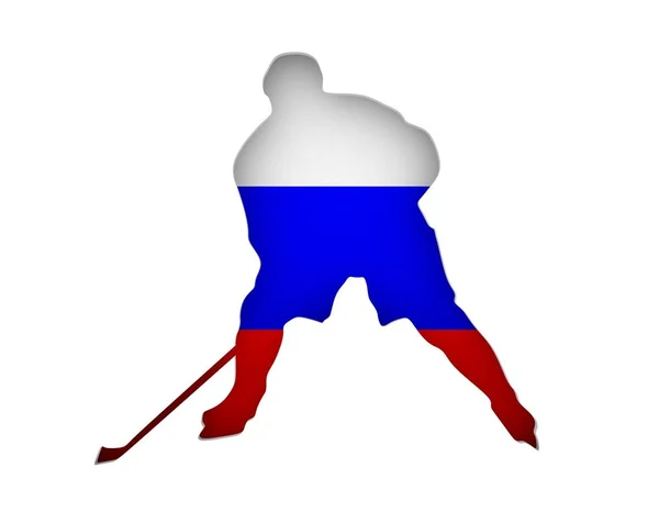 Professionele hockeyspeler — Stockfoto