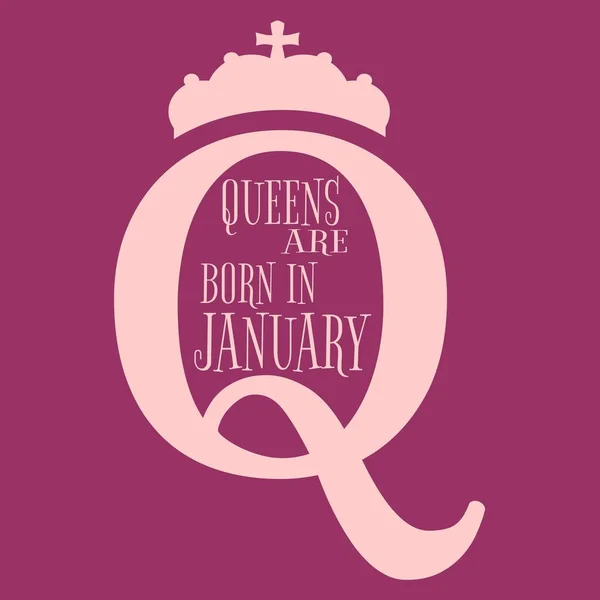 Vintage koningin symbool. Motivatie offerte — Stockvector