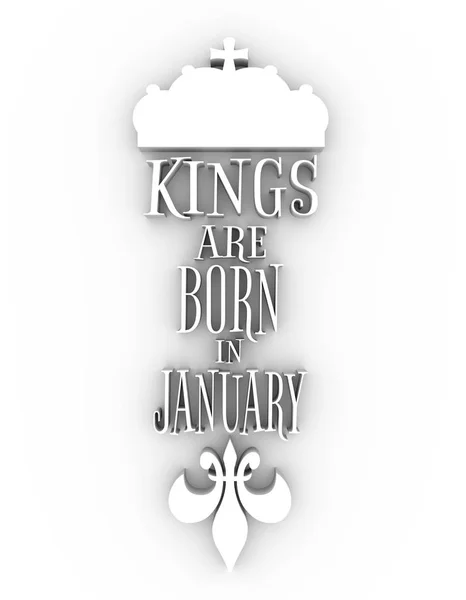 Vintage kings crown silhouet. Motivatie offerte — Stockfoto