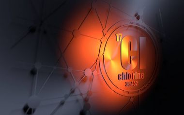 Klor kimyasal elementi.