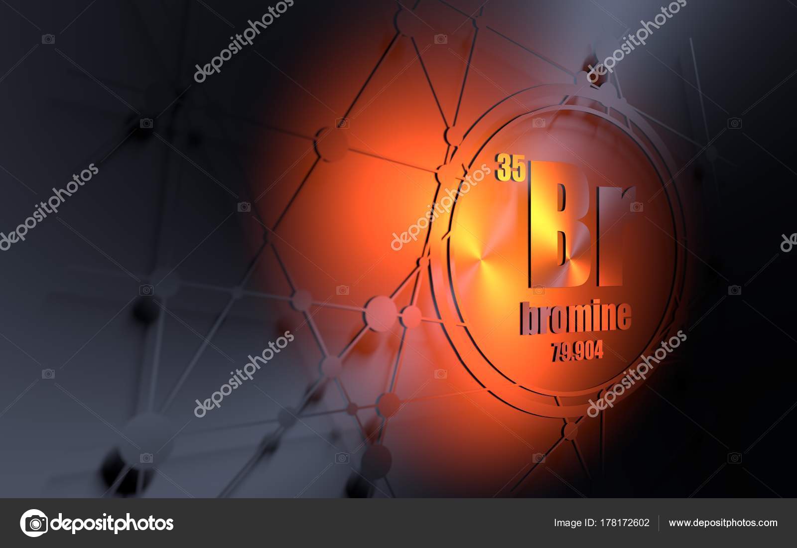 bromine chemical element sign with atomic number and atomic weight chemical element of periodic table molecule and communication background - Bromine Periodic Table Atomic Number bromine chemical element sign with atomic number and atomic weight chemical element of periodic table molecule and communication background - Bromine Periodic Table Atomic Number