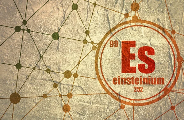Elemento químico de Einsteínio . — Fotografia de Stock