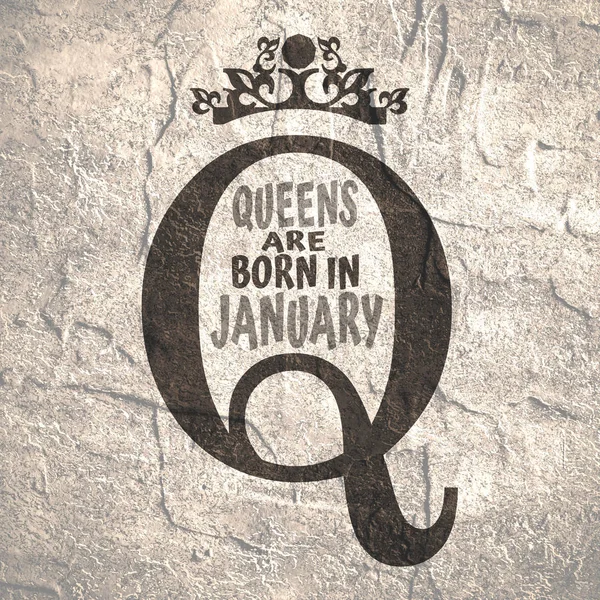 Vintage Queen Symbol. Motivationsquote — Stockfoto