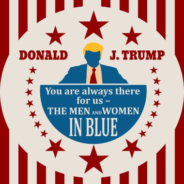 Donald Trump alıntı ile adam düz simgesi