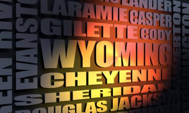 Wyoming durumu şehirler listesi