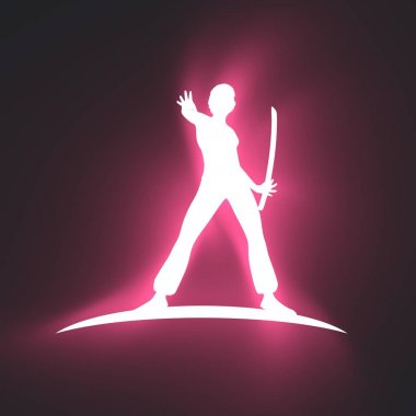 Kung Fu dövüş ve savunma sanatı kulüp logosu