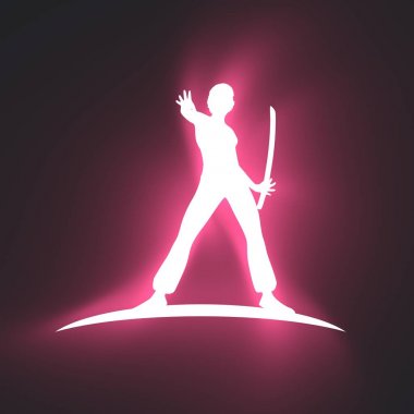 Kung Fu dövüş ve savunma sanatı kulüp logosu