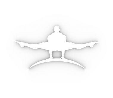 Vücut geliştirici silueti pozu