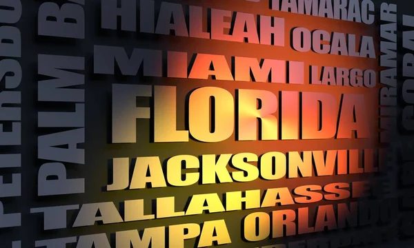 Lista miast na Florydzie — Zdjęcie stockowe