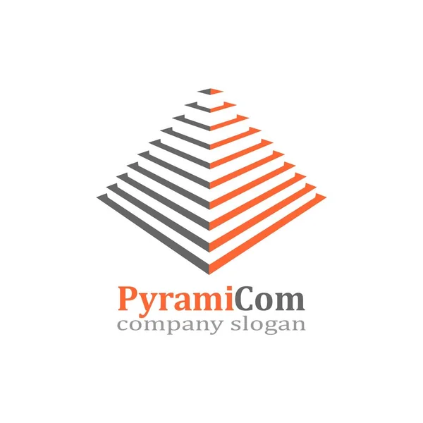 Піраміда герба дизайн — стоковий вектор
