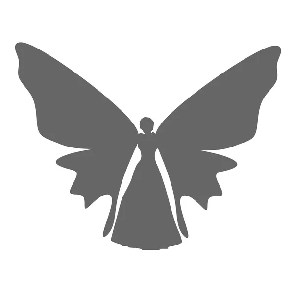 Ілюстрація жінки метелика — стоковий вектор
