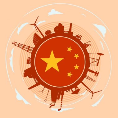 Sektöre bağlı siluetlerle çember