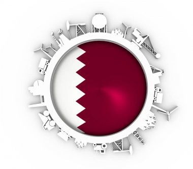 Sektöre bağlı siluetlerle çember