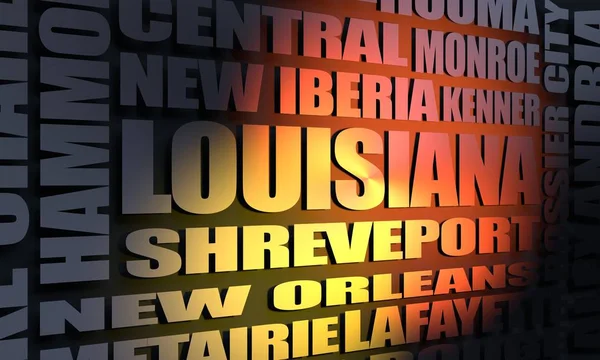 Lista miast Louisiana — Zdjęcie stockowe