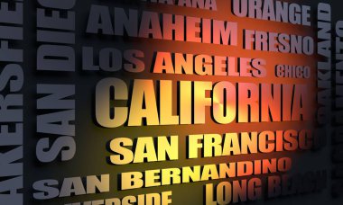 California şehirler adları bulut