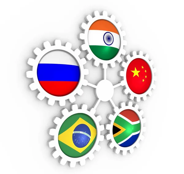 Członków związku BRICS — Zdjęcie stockowe