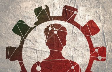 bir kadının baş silüeti