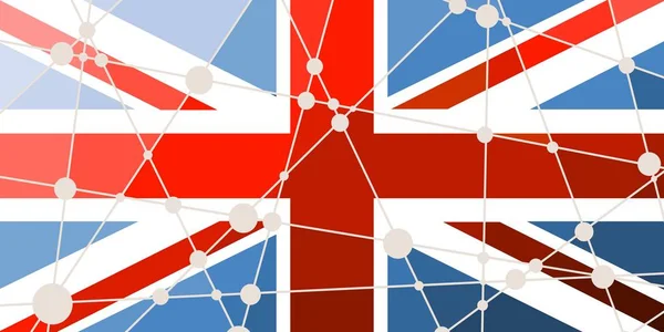 Gran Bretagna concetto di bandiera — Vettoriale Stock