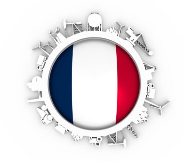 Sektöre bağlı siluetlerle çember