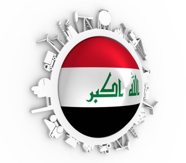 Sektöre bağlı siluetlerle çember