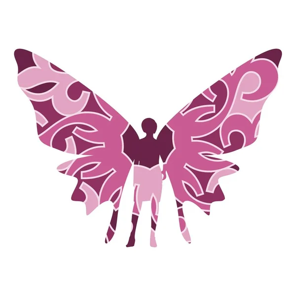 Ilustração da borboleta mulher —  Vetores de Stock