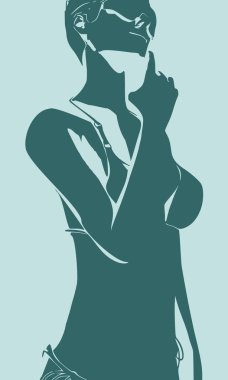 Güneş gözlüklü kadın portre.