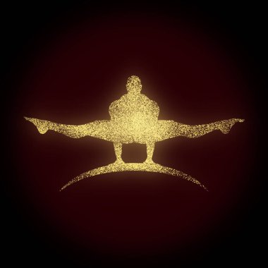 Vücut geliştirici silueti pozu