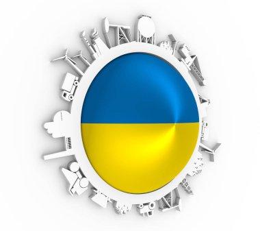 Sektöre bağlı siluetlerle çember