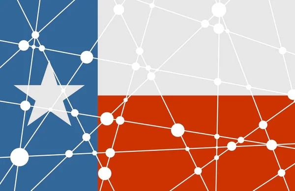 Koncepcja flagi Teksasu — Wektor stockowy