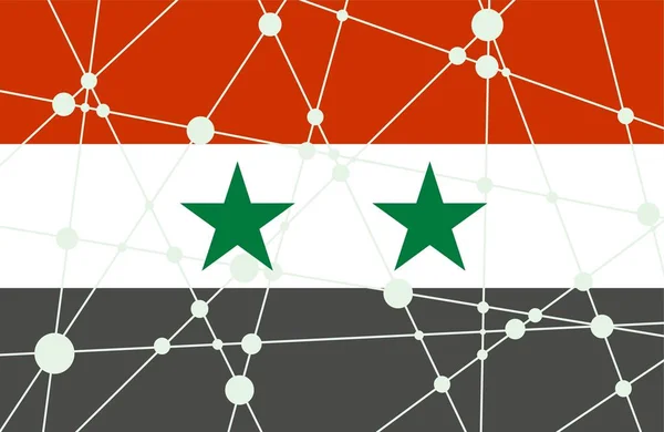 Syria-flaggbegrepet – stockvektor