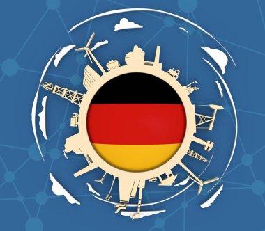 Sektöre bağlı siluetlerle çember