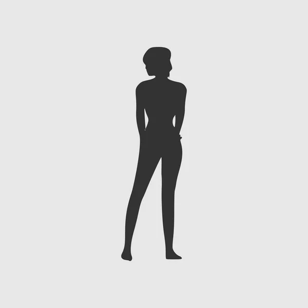 Силуэт сексуальной леди — стоковый вектор