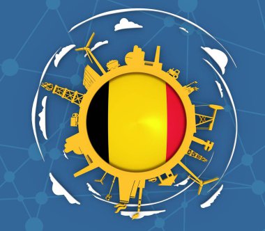 Sektöre bağlı siluetlerle çember