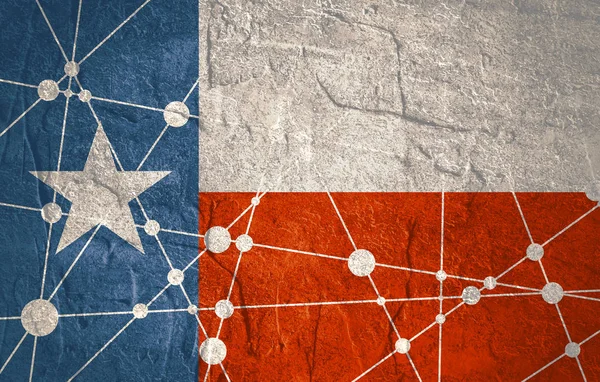 Koncepcja flagi Teksasu — Zdjęcie stockowe