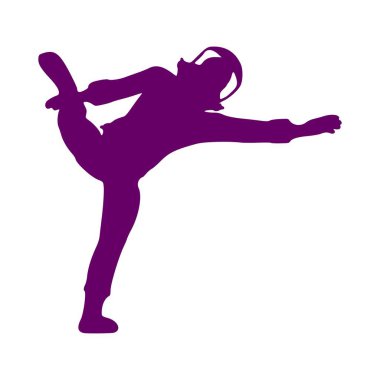 Astronot soyut silueti